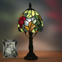 Lampu Meja Tiffany Kaca...