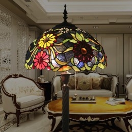 Lampu Lantai Tiffany Kaca...